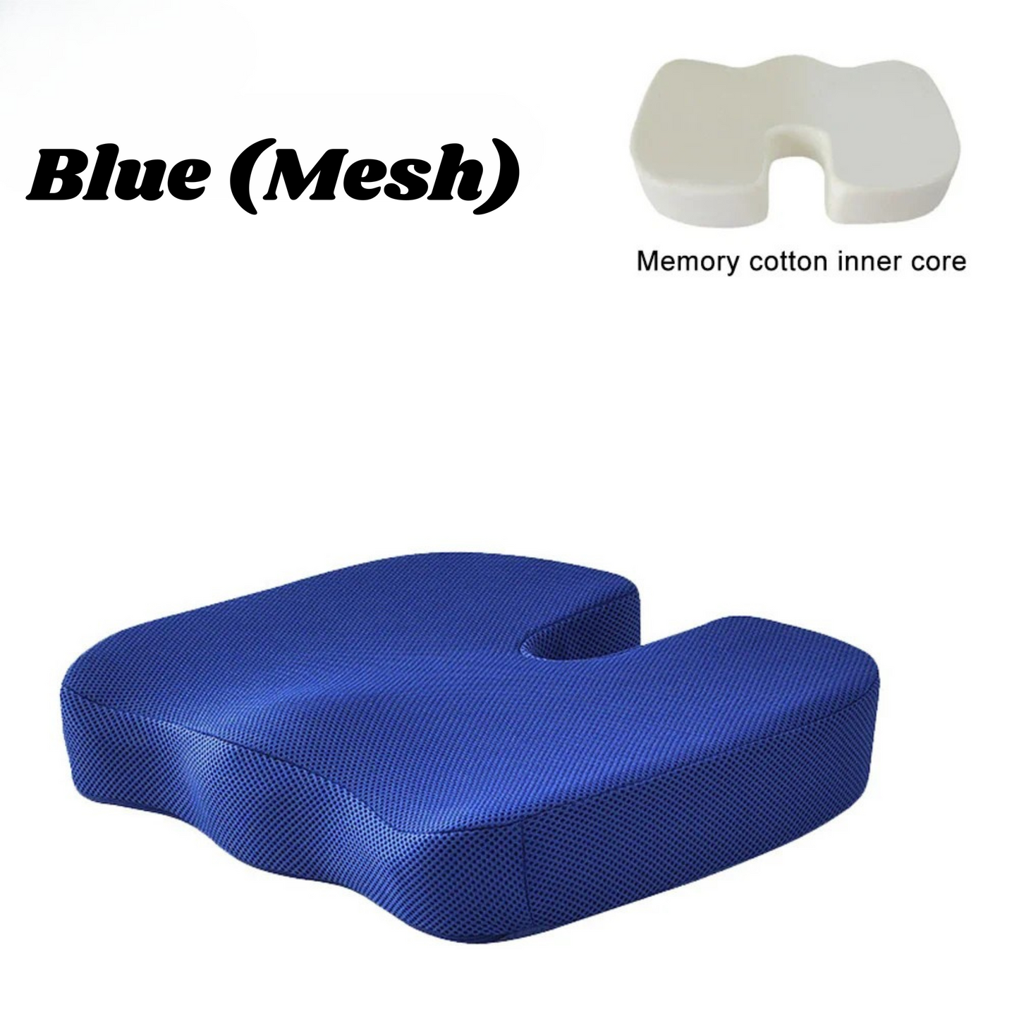 1Pcs Coccyx Seat Cushion Memory Foam U-Shaped Pillow for Chair Cushion Pad Car Office for Tailbone Pain Massage Pillow