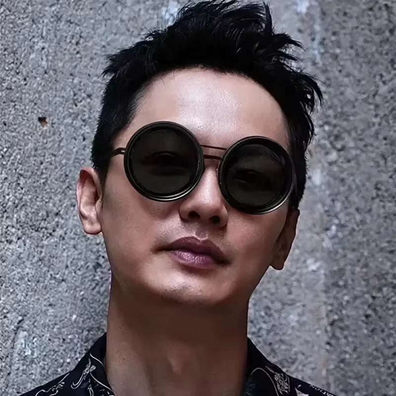 Handmade ND9 Adjustable Dimming Sunglasses Retro (UV400 Polarized)